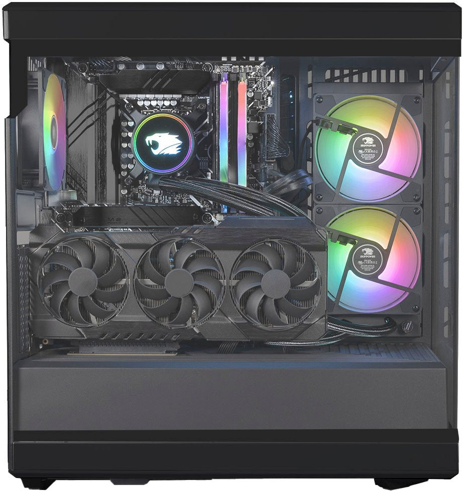 iBUYPOWER - Y40 Gaming Desktop - Intel Core i7-13700F - 32GB DDR5 RAM - NVIDIA GeForce RTX 4060Ti 16GB - 2TB NVMe SSD - Black