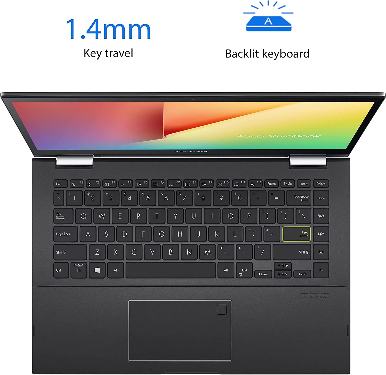 ASUS Vivobook Flip 14 Thin and Light 2-In-1 Laptop, 14” FHD Touch, 11Th Gen Intel Core I3-1115G4, 4GB RAM, 128GB SSD, Thunderbolt 4, Fingerprint, Windows 10 Home in S Mode, Indie Black, TP470EA-AS34T