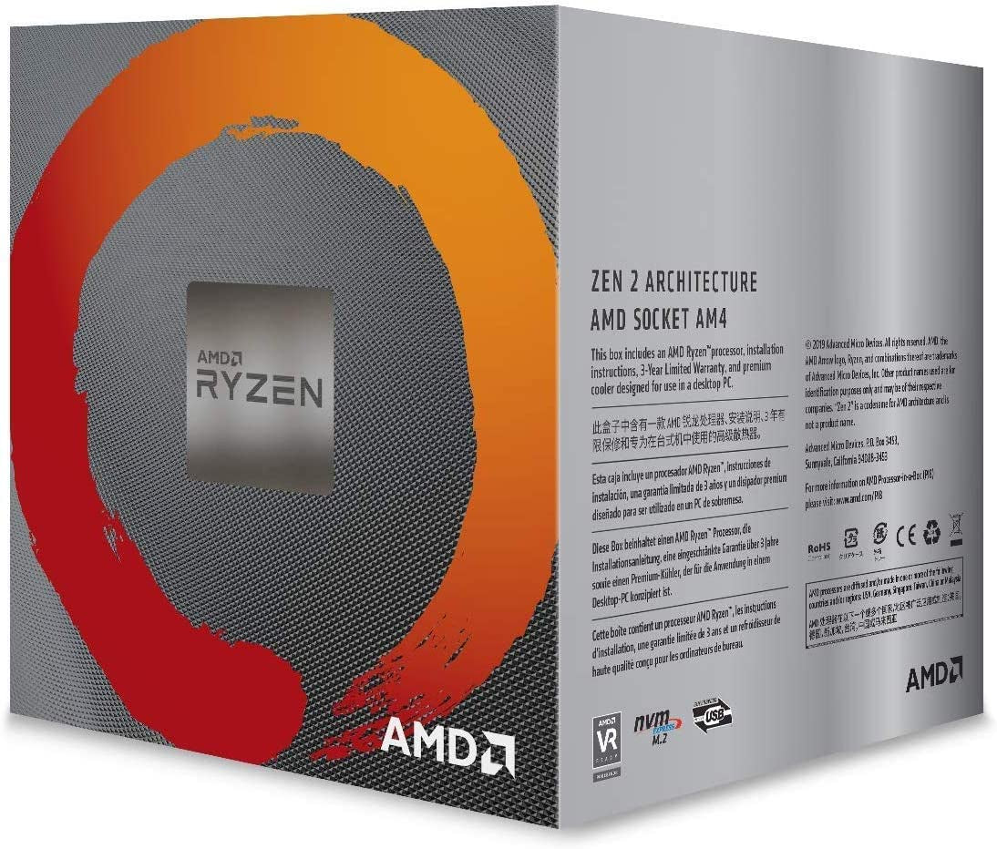 Ryzen 5 3600X 6-Core, 12-Thread Unlocked Desktop Processor with Wraith Spire Cooler