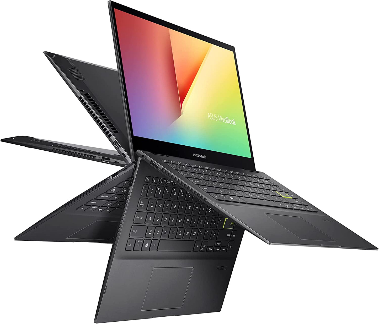 ASUS Vivobook Flip 14 Thin and Light 2-In-1 Laptop, 14” FHD Touch, 11Th Gen Intel Core I3-1115G4, 4GB RAM, 128GB SSD, Thunderbolt 4, Fingerprint, Windows 10 Home in S Mode, Indie Black, TP470EA-AS34T