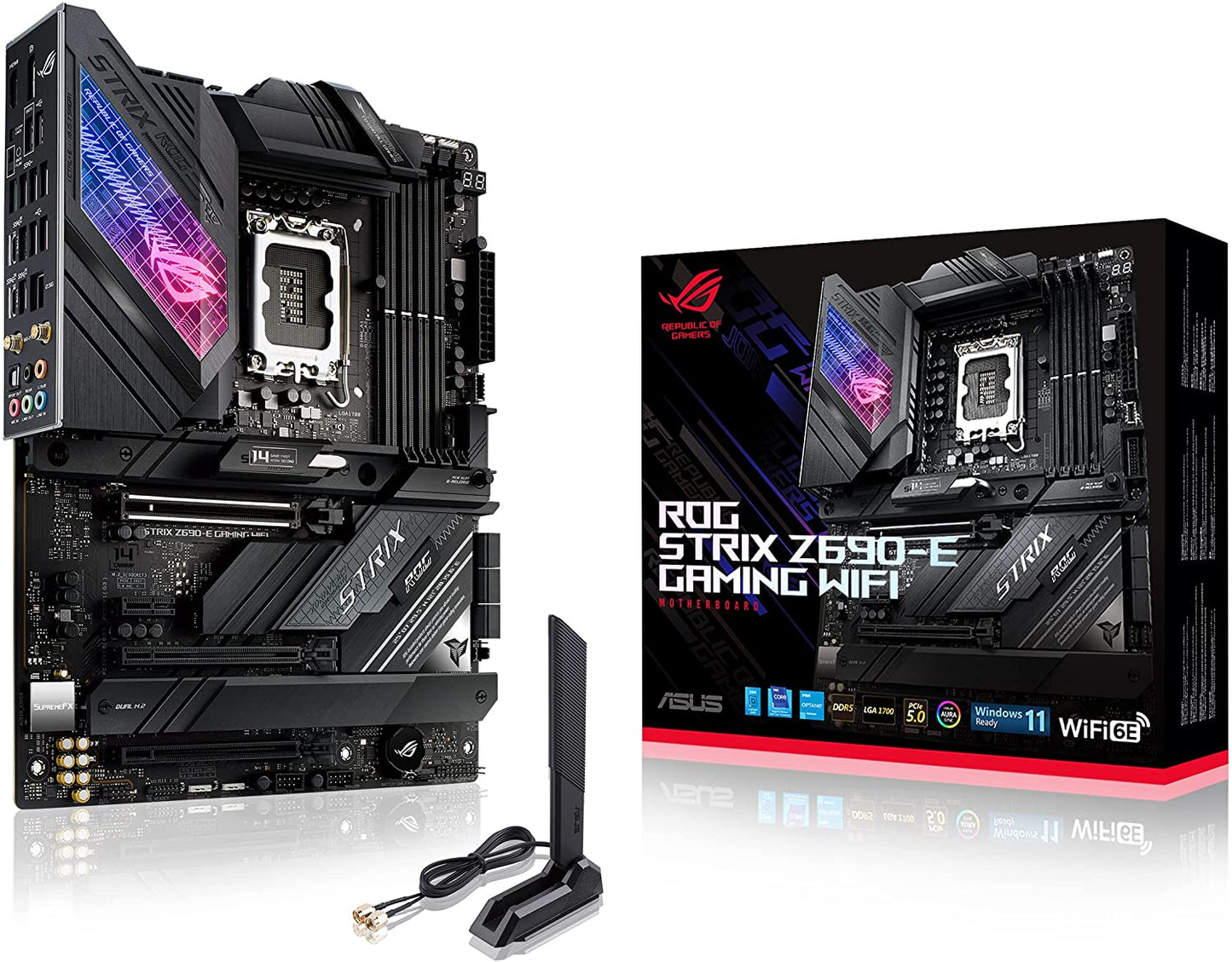 ASUS ROG Strix Z690-E Gaming WiFi 6E LGA 1700(Intel 12th Gen)ATX gaming motherboard